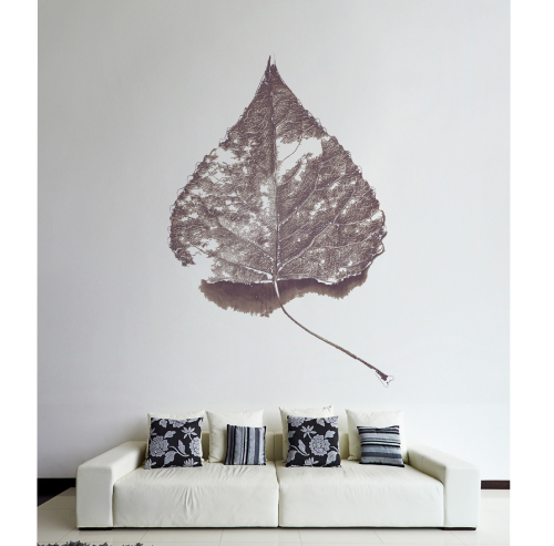 Plakposter, plaktextiel, leaf, blad, bergen, kleurrijk, muur, sticker, interieur